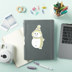 Demigender Pride Snowman Snowperson Flag Yellow