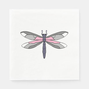 Demigirl Dragonfly Demigirl Pride Napkin