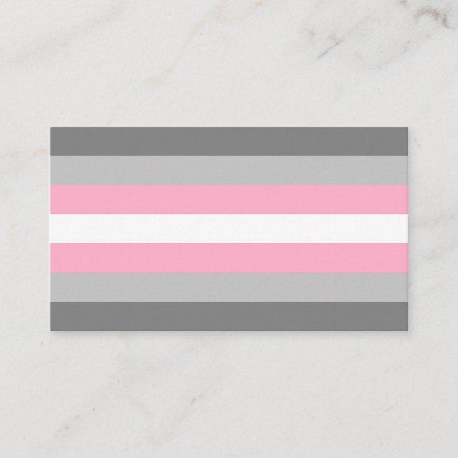 DemiGirl Flag Business Card (Front)