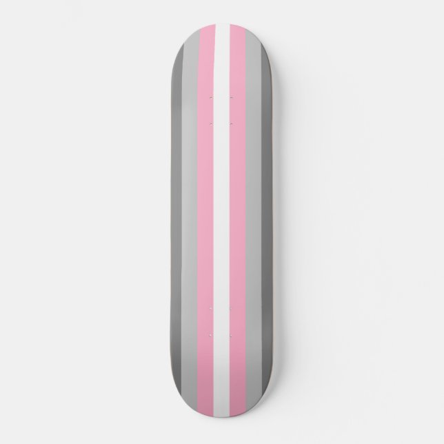 Demigirl Flag (Demi Girl Pride) (Gender Identity) Skateboard (Front)