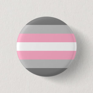 Demigirl Flag LGBT  3 Cm Round Badge