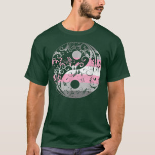 Demigirl Flag Yin Yang LGBTQ Demigirl Pride Demi G T-Shirt