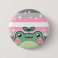 Demigirl LGBT Pride Flag Frog