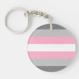 Demigirl Pride Flag Key Ring