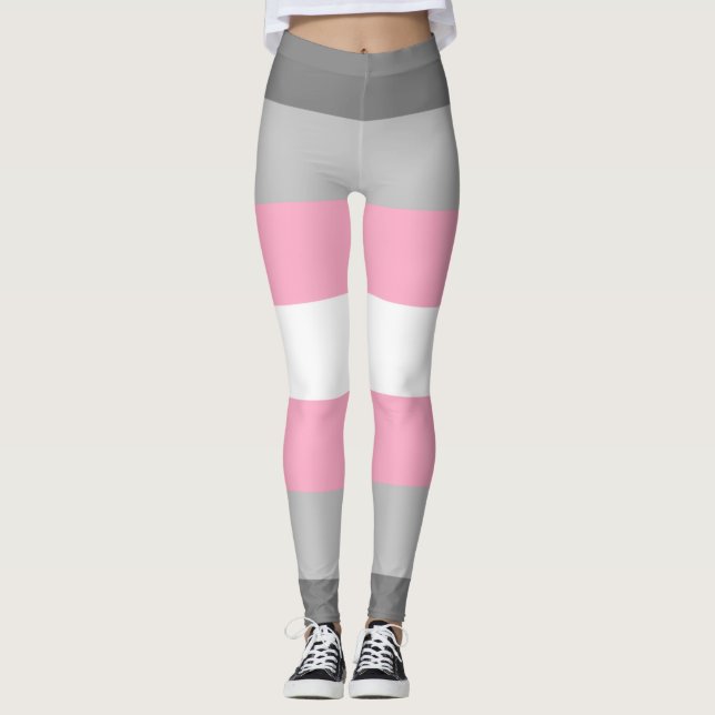 Demigirl Pride Flag Leggings (Front)