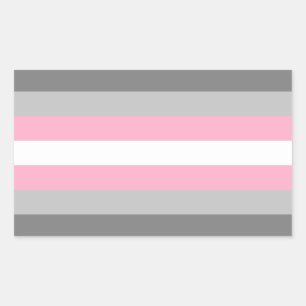 Demigirl Pride Rectangle Sticker