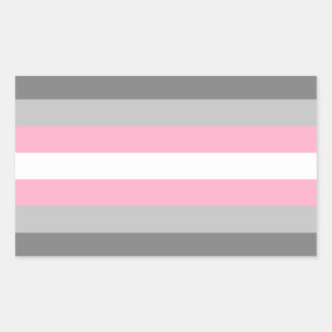 Demigirl Pride Rectangular Sticker