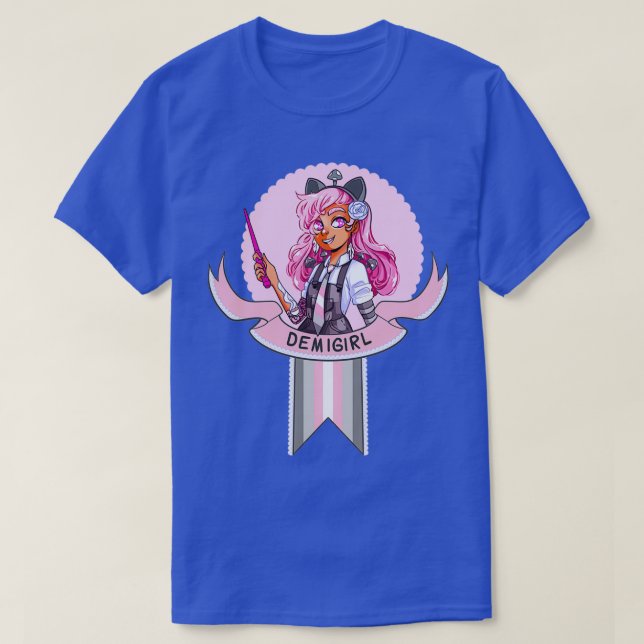 Demigirl Witchy Pride T-Shirt (Design Front)