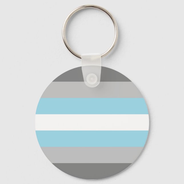 Demiguy Flag LGBT Key Ring (Front)