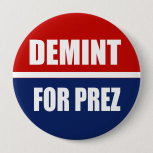DEMINT 2012 10 CM ROUND BADGE