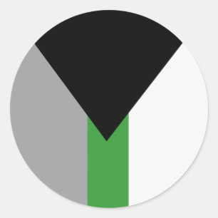 Demiromantic Pride Flag Classic Round Sticker