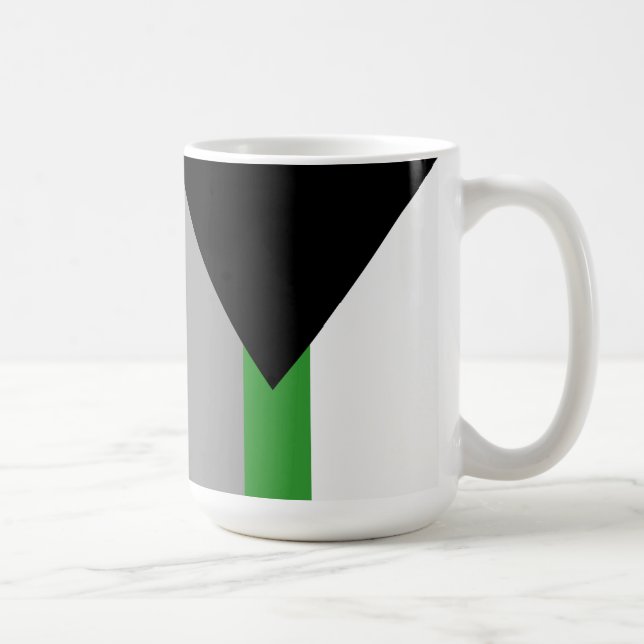 Demiromantic Pride Flag Coffee Mug (Right)