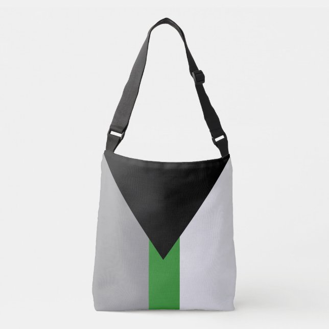 Demiromantic Pride Flag Crossbody Bag (Front)