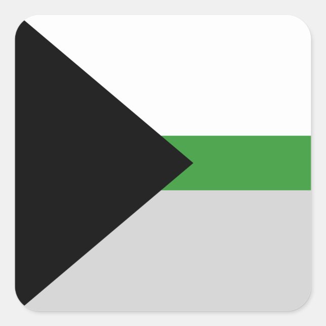 Demiromantic Pride Flag Square Sticker (Front)