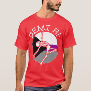 Demiseual Gay Skeleton seual Identity Nonbinary T-Shirt