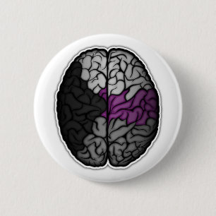 Demisexual Brain 6 Cm Round Badge