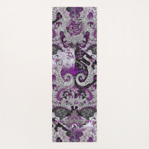 Demisexual Dragon Damask - Pride Flag Colours Yoga Mat