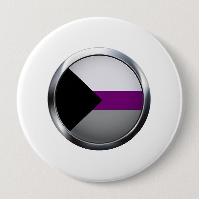 DEMISEXUAL MEDALLION 10 CM ROUND BADGE (Front)