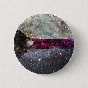 Demisexual nebula flag pin
