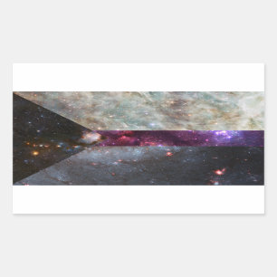 Demisexual nebula flag stickers