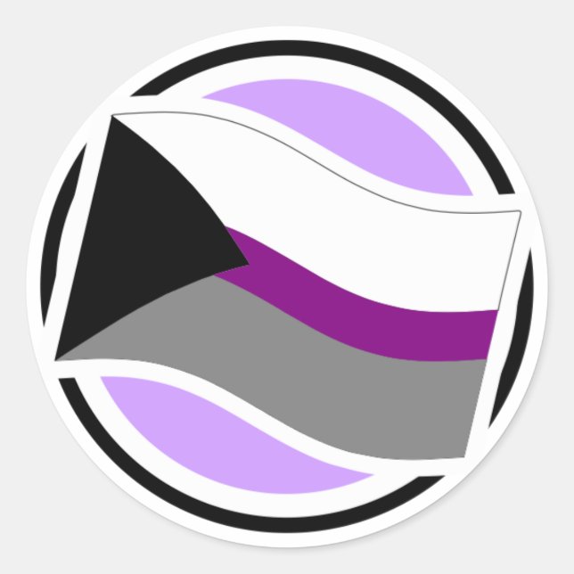 Demisexual Pop-Up Definition Icon Sticker (Front)