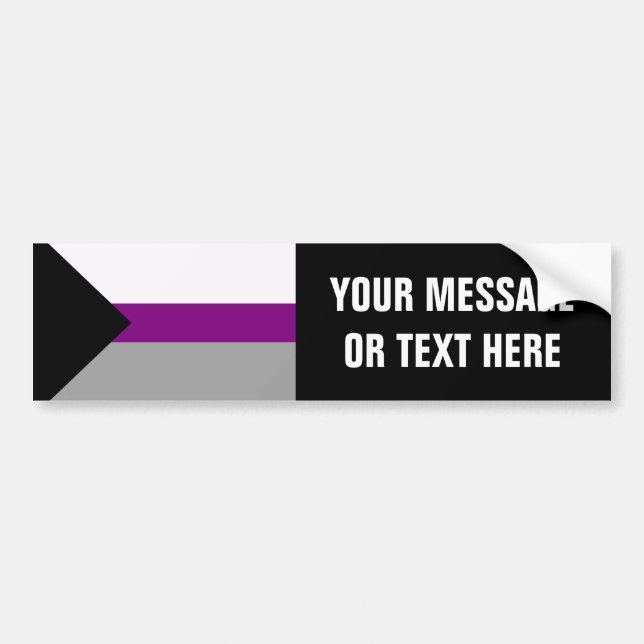 Demisexual Pride Bumper Sticker (Front)