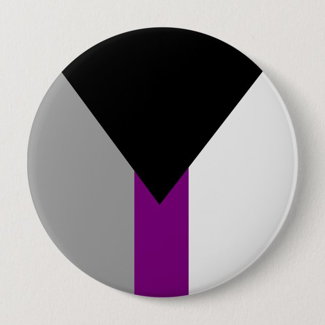 Demisexual Pride Flag 10 Cm Round Badge (Front)