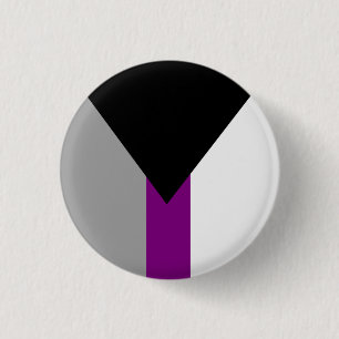 Demisexual Pride Flag 3 Cm Round Badge