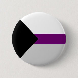 Demisexual Pride Flag  6 Cm Round Badge