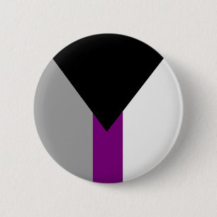 Demisexual Pride Flag 6 Cm Round Badge
