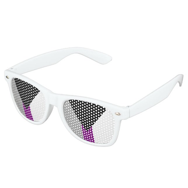 Demisexual Pride Flag Retro Sunglasses (Angled)
