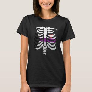 Demisexual Pride Flag  Skeleton Demisexual T-Shirt