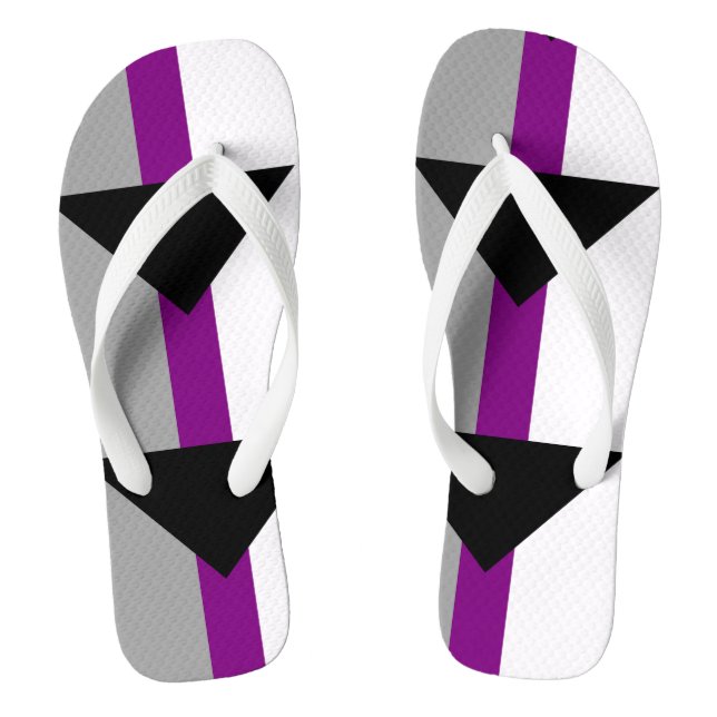 Demisexual Pride Flip Flops (Footbed)