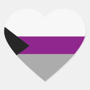 Demisexual Pride Heart Sticker