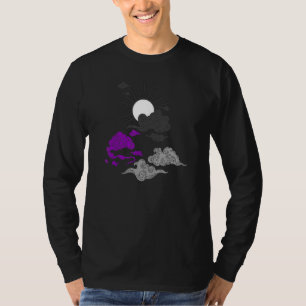 Demisexual Pride Japanese Sun LGBTQ Clouds LGBT De T-Shirt