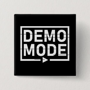 Demo Mode Audio V2 15 Cm Square Badge