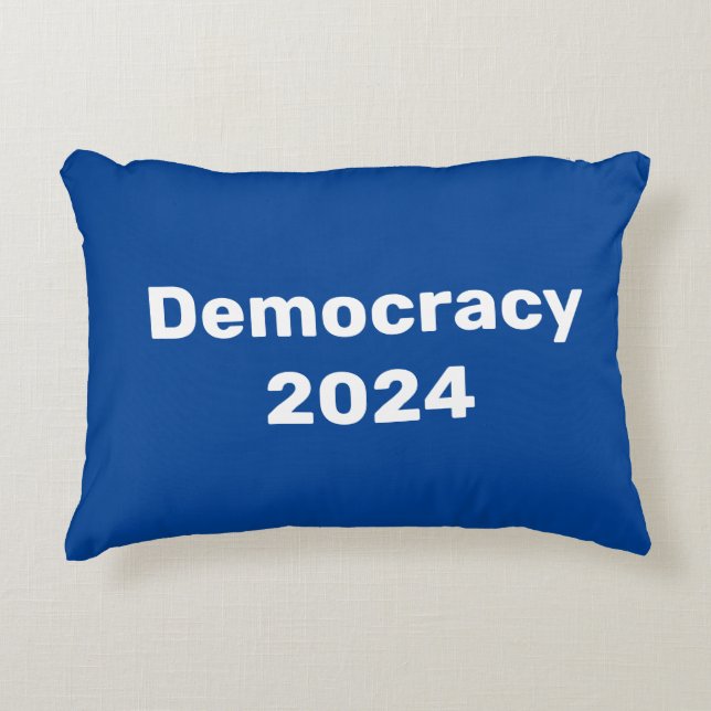 Democracy 2024 Presidential Election Decorative Cushion (Front)