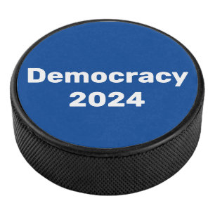 Democracy 2024 Presidential Election Hockey Puck