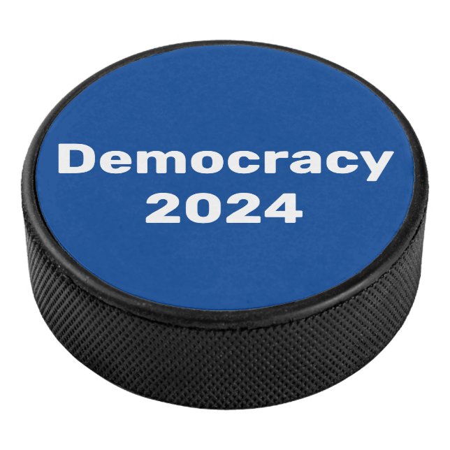 Democracy 2024 Presidential Election Hockey Puck (3/4)