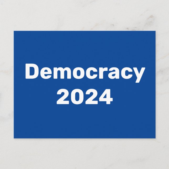 Democracy 2024 Presidential Election Postcard (Front)
