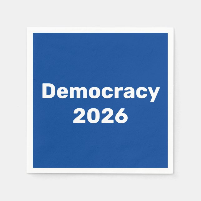 Democracy 2026 Midterm Election Napkin (Front)