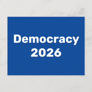 Democracy 2026 Midterm Election Postcard