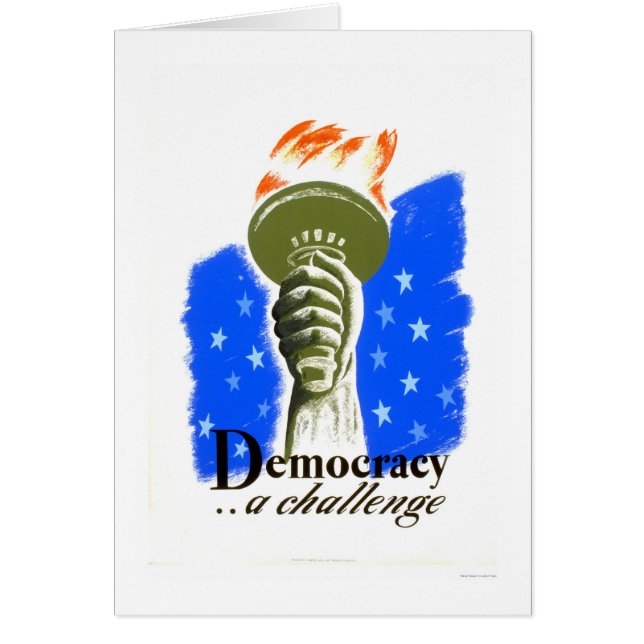 Democracy A Challenge 1940 WPA (Front)