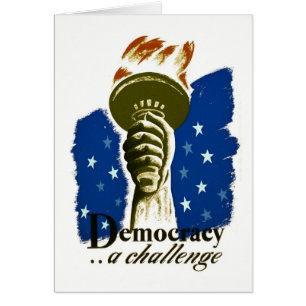 Democracy .. A Challenge - WPA Poster -