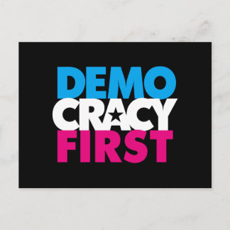 Democracy First Postcard
