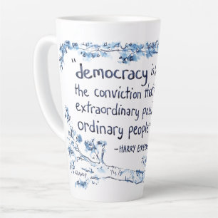 Democracy For People latte mug