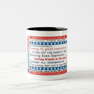 Democracy Forum Exercise Two-Tone Coffee Mug