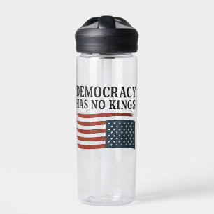 Democracy Has No King Anti Trump USA  Water Bottle