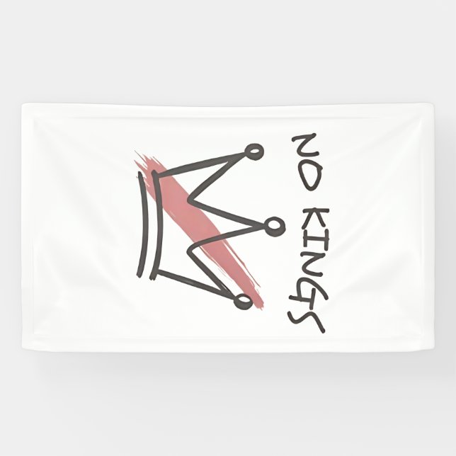 Democracy Has no King Librety Status USA  Banner (Horizontal)
