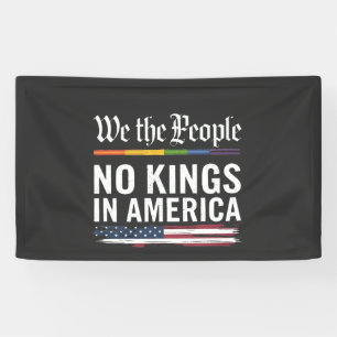 Democracy Has no King Librety Status USA  Banner